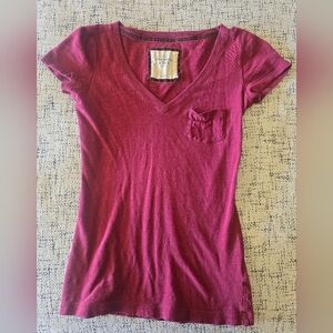 Abercrombie & Fitch Womens Maroon Shirt